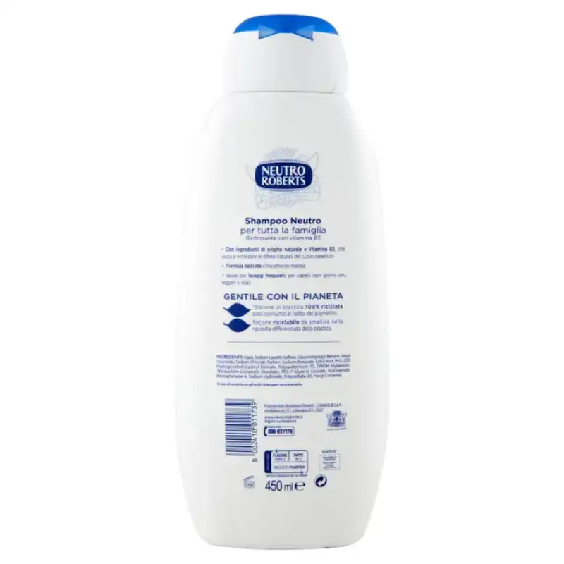 Neutro Roberts Sampon Neutro Toate Tipurile de Par 450 ml Bax 12 buc.
